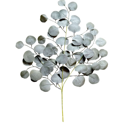 AliKopy 4 Pack 25" Frosted Green Eucalyptus Leaf Branches - Realistic