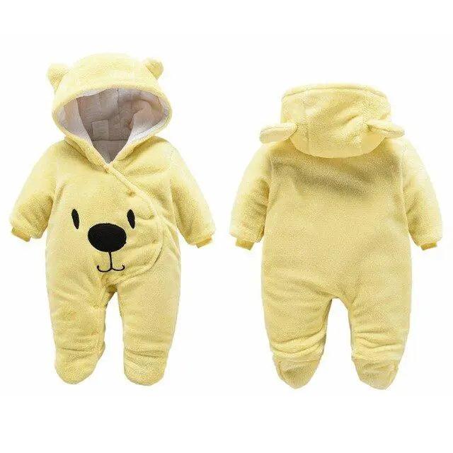 Cozy Cartoon Hooded Baby Rompers for Ultimate Comfort