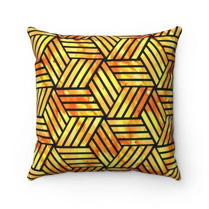 Vibrant Geometric Pattern Pillowcase with Hidden Zipper