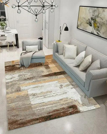 Chic Customizable Geometric Jacquard Area Rug for Stylish Home Interiors