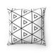 Geometric Faux suede decorative cushion gift for mom