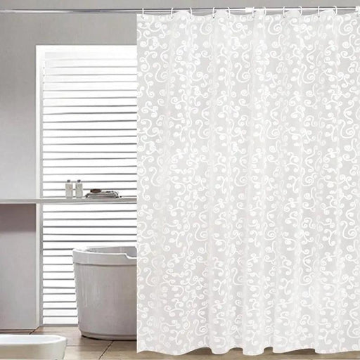Geometric Pattern Waterproof Shower Curtain for a Stylish Bathroom