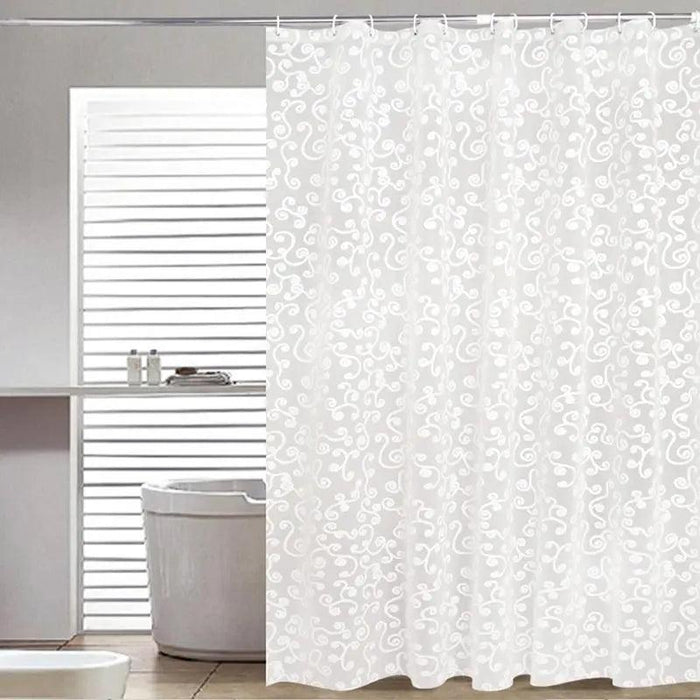Unique Waterproof Geometric Print Shower Curtain