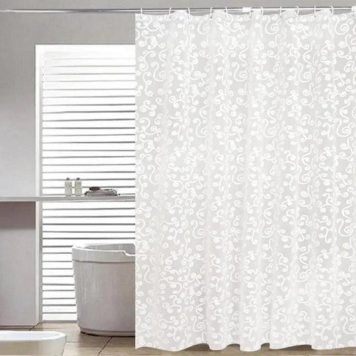 Geometric Pattern Waterproof Shower Curtain for a Stylish Bathroom