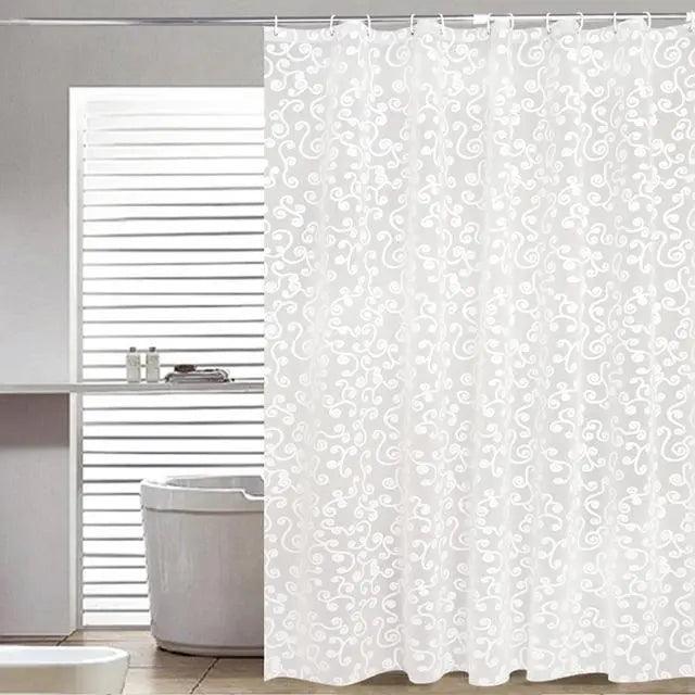 Unique Waterproof Geometric Print Shower Curtain