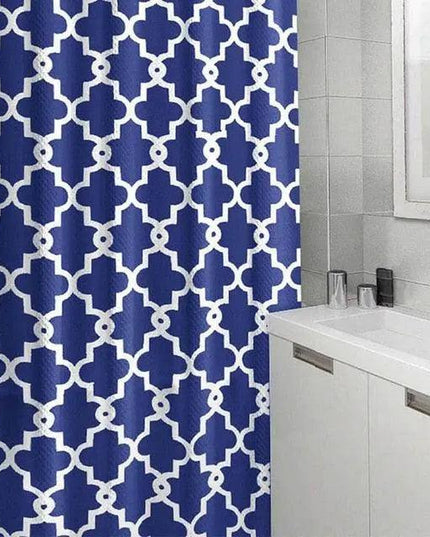 Vibrant Geometric Waterproof Shower Curtain - Premium Polyester with Eye-Catching Digital Designs