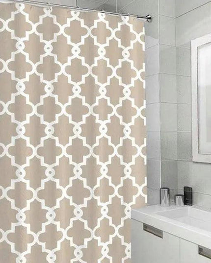 Vibrant Geometric Waterproof Shower Curtain - Premium Polyester with Eye-Catching Digital Designs