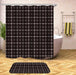 Geometric Patterned Shower Curtain with Water-Resistant Finish