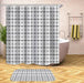 Customizable Waterproof Geometric Bath Curtain for Elegant Bathroom Decor