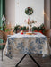 Christmas Village Festive Tablecloth Set - Colorful Holiday Home Decor Cover