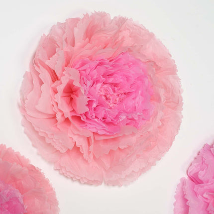 AliKopy Set of 6 Blush Pink Giant 3D Paper Flowers - Wall Decor, Vario