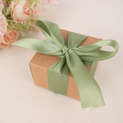 AliKopy 50 Yards 1.5" Sage Green Satin Ribbon - Single Face, Durable
