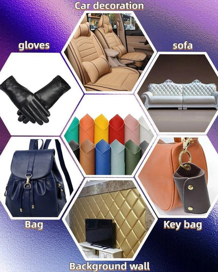 Sparkling Faux Leather Glitter Craft Sheets for Imaginative Creations