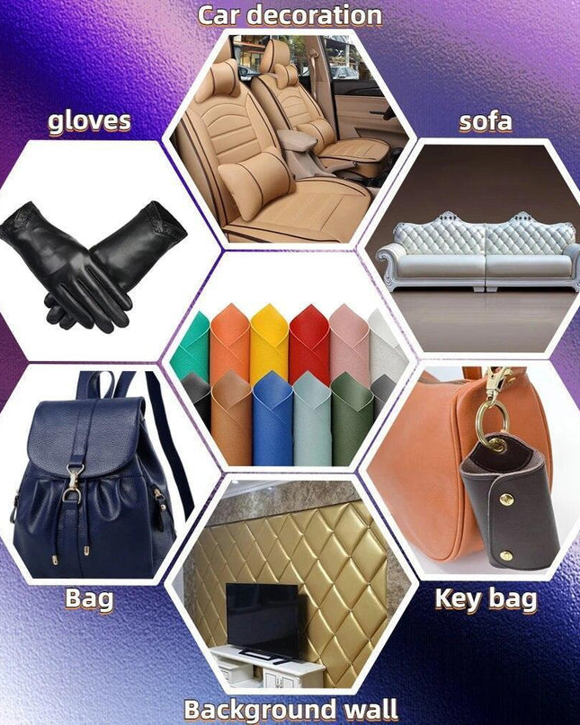 Sparkling Faux Leather Glitter Craft Sheets for Imaginative Creations