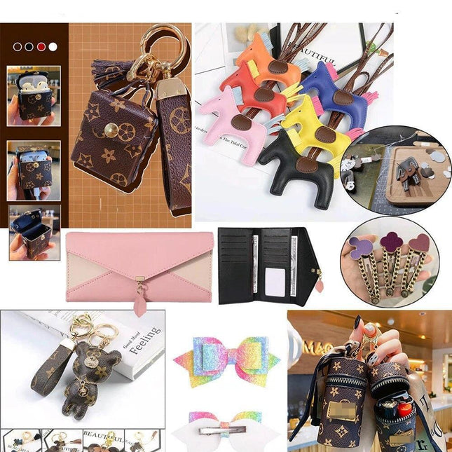 Sparkling Faux Leather Glitter Craft Sheets for Imaginative Creations