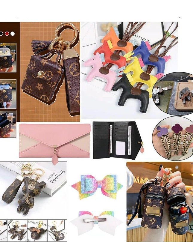 Sparkling Faux Leather Glitter Craft Sheets for Imaginative Creations