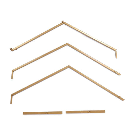 AliKopy Hexagon Wedding Arch Centerpiece - 21" Self-Standing Gold Stan