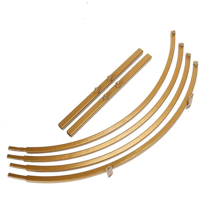 AliKopy 24" Gold Metal Round Wedding Arch Centerpiece - Elegant Table