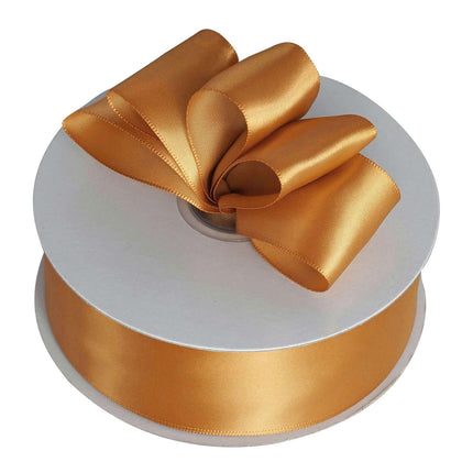 AliKopy 50 Yards 1.5" Gold Satin Ribbon - Decorative & Durable Design
