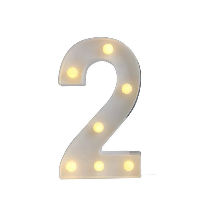Golden Glow LED Alphabet Number Night Light Decoration