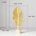 Golden Ginkgo Leaf Vintage Style Home Office Decor, Metal Material Special Orders, Fast Shipping