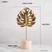 Golden Ginkgo Leaf Metal Wall Art with Customization, Vintage Chic Style