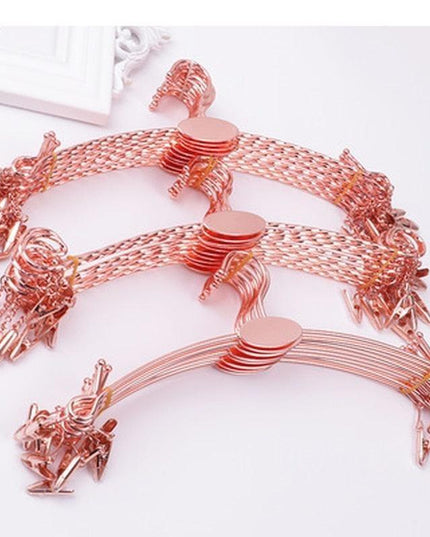 Elegant Gold Alloy Hangers - Chic Organization for Lingerie & Undergarments