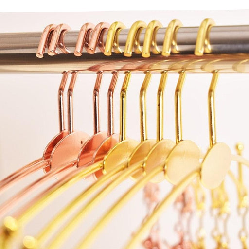 Golden Non-Slip Undergarment and Lingerie Hangers for Closet Organization