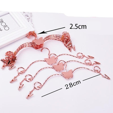 Elegant Gold Alloy Hangers - Chic Organization for Lingerie & Undergarments