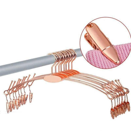 Elegant Gold Alloy Hangers - Chic Organization for Lingerie & Undergarments