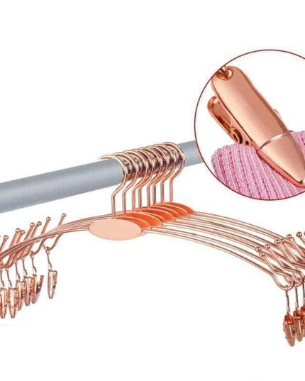 Elegant Gold Alloy Hangers - Chic Organization for Lingerie & Undergarments