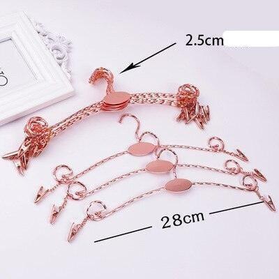Elegant Gold Alloy Hangers - Chic Organization for Lingerie & Undergarments