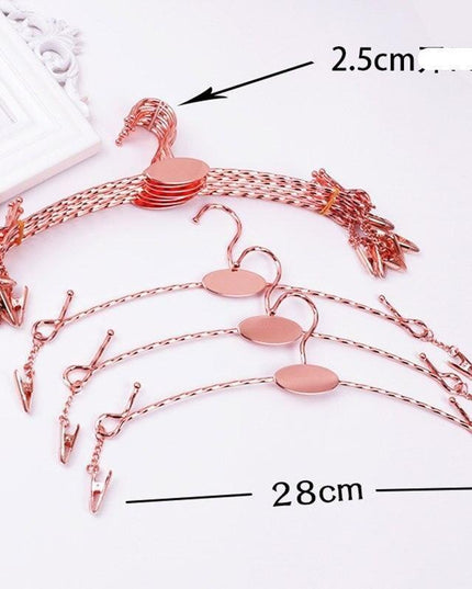 Elegant Gold Alloy Hangers - Chic Organization for Lingerie & Undergarments