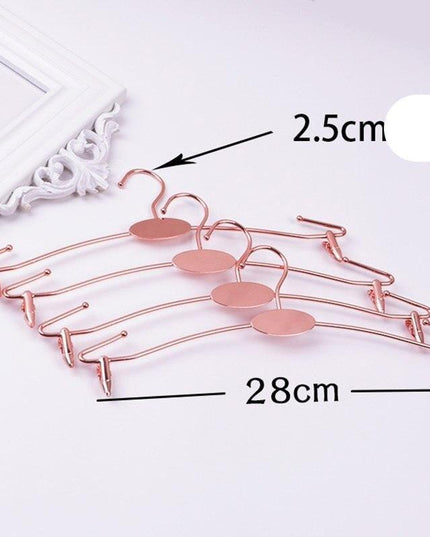 Elegant Gold Alloy Hangers - Chic Organization for Lingerie & Undergarments
