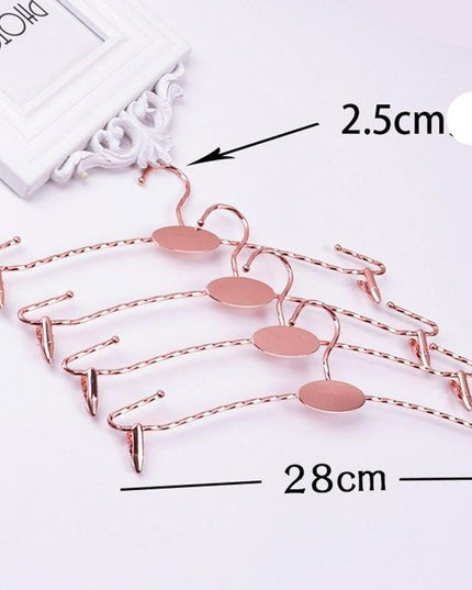 Elegant Gold Alloy Hangers - Chic Organization for Lingerie & Undergarments