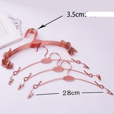 Elegant Gold Alloy Hangers - Chic Organization for Lingerie & Undergarments