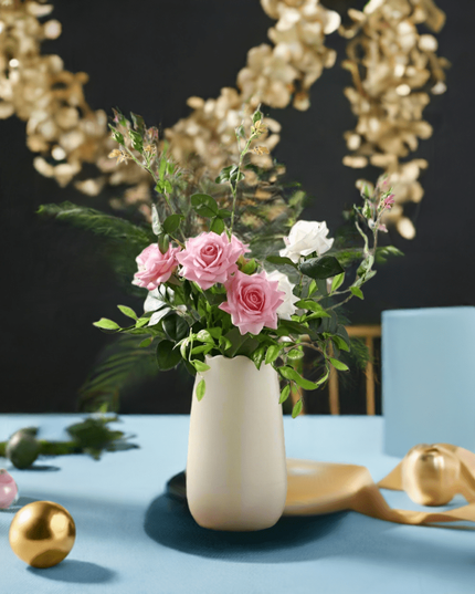 10 Stems Life-like Artificial Floral Arrangement for Weddings and Home Décor