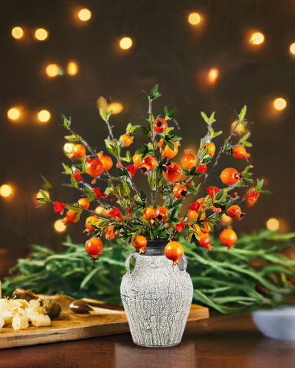 1PC Artificial Pomegranate Branch For Home Decor