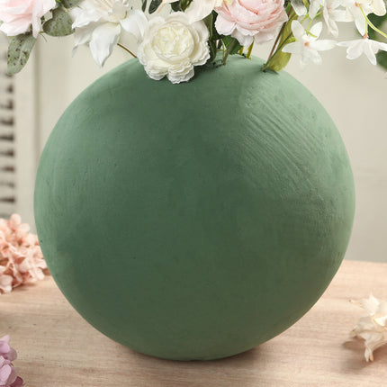 AliKopy 14" Smooth Green Floral Foam Ball for DIY Flower Arrangements