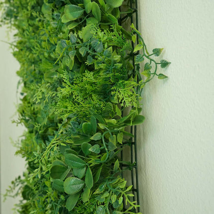 AliKopy 11 Sq Ft Green Boxwood Hedge Wall Mat - 4 Durable Panels