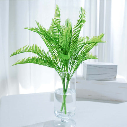AliKopy 2 Stems Artificial Cycas Fern Leaves, Lush Indoor Faux Plants