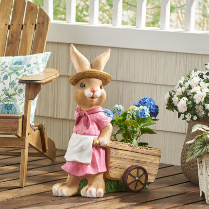 Room & Decor Mgo Rabbit Planter - Pink, Durable Magnesium Oxide