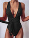 Sultry Serpent Tie-Back Beach Swimsuit