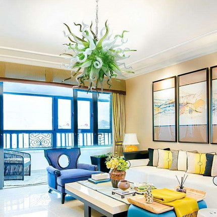 Elegant Customizable LED Teardrop Glass Chandelier for Stylish Home Illumination