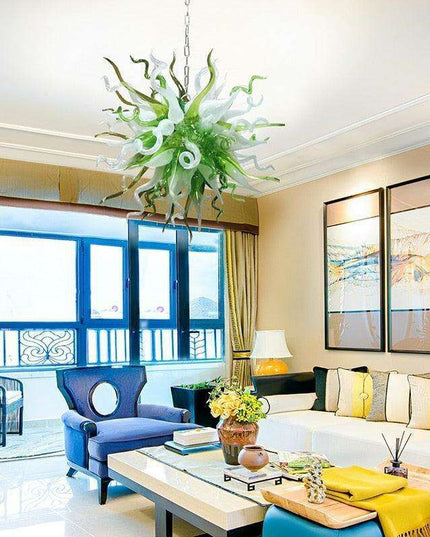 Elegant Customizable LED Teardrop Glass Chandelier for Stylish Home Illumination