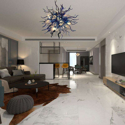 Elegant Customizable LED Teardrop Glass Chandelier for Stylish Home Illumination