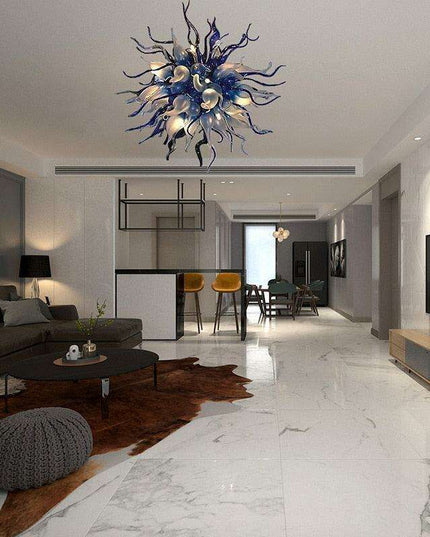 Elegant Customizable LED Teardrop Glass Chandelier for Stylish Home Illumination