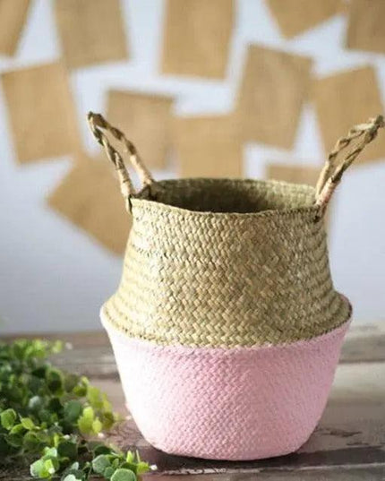 Sustainable Elegance: Handcrafted Bamboo Fiber Storage Baskets