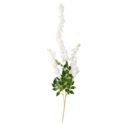 AliKopy 5 Pack 44" White Silk Wisteria Flower Garland - Lifelike & Ver
