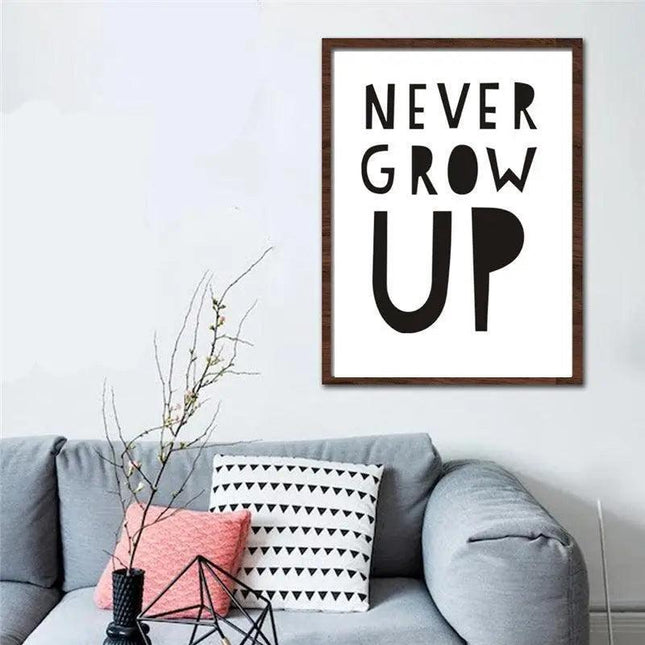 Chic Monochrome Quote Canvas Art - Contemporary Inspirational Wall Decor